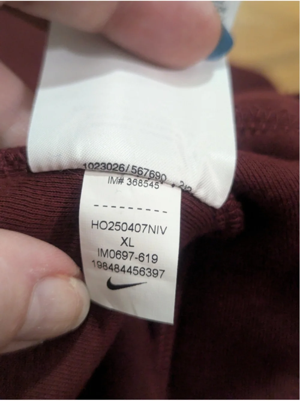 Nike Tech Fleece Open Hem Sweatpants XL Maroon Red